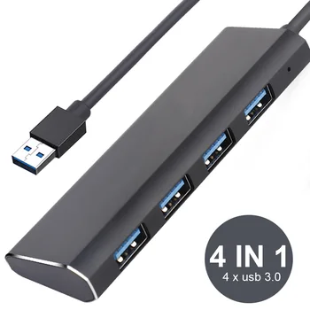 4i1 USB 3.0 HUB 4 Port-Adapter Multi USB-Splitter Høj Hastighed OTG til MacBook HP DELL PC Computer Tilbehør Adaptador