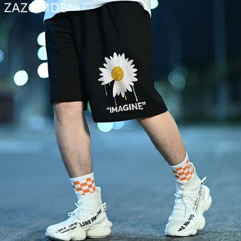 Mænd Sommeren Sorte Shorts Herre 2020 knælang koreanske Løs Hip Hop Sweatpants Mandlige Mode Beach Shorts 5XL