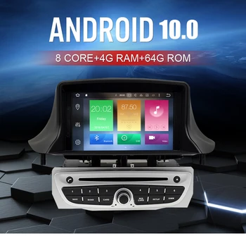 IPS-Skærm Android 10.0 Bil DVD-Afspiller Radio Mms-Stereo Til Renault Megane 3 Fluence 2009-WIFI GPS-Video Navigation
