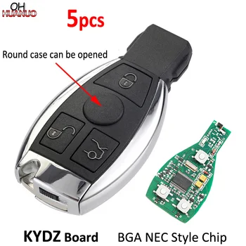 5PCS* 3 Knapper Smart Fjernbetjening Nøgle med BGA Stil NEC Chip 315/433 MHZ-Benz A E S G CLK SLK ML Klasse Efter År 2000