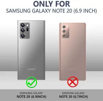Samsung Galaxy Note 20 Ultra Tilfælde Full Body med Indbygget Skærm Beskytter Klar Lyd Stødsikkert Robust Cover til Note 20
