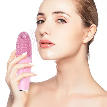 Silikone Ansigt Vaskemaskine Ultralyd Vibration, Vandtæt Facial Cleansing Børste Ansigt Vask Produkt Engros