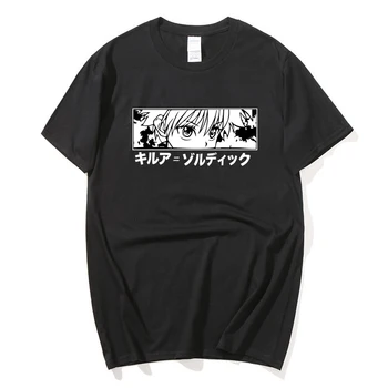 Unikke Hunter Hunter X T-shirt til Mænd Kort Ærme Anime, Manga Kurapika HxH Djævelen Øje T-Shirt, Bomuld Tee Toppe Gave Idé