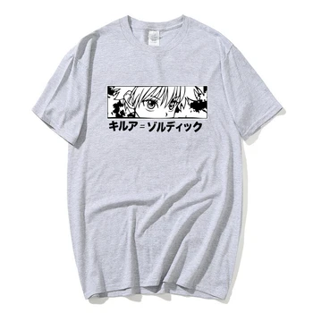 Unikke Hunter Hunter X T-shirt til Mænd Kort Ærme Anime, Manga Kurapika HxH Djævelen Øje T-Shirt, Bomuld Tee Toppe Gave Idé
