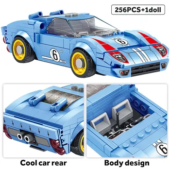 Byen Superbil Tekniske Racing Bil Model byggesten MOC Skaberen Speed Racer Køretøj Model Mursten Uddannelse Legetøj for Børn