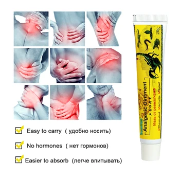 Scorpion Smertestillende Salve Smertelindring Forstuvning Smerte Kinesisk Naturmedicin Leddegigt Muskel Rub Medicinsk Gips