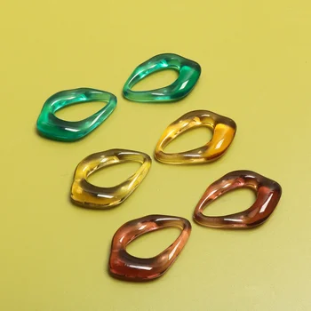10stk Sommeren Farverige Glas Uregelmæssige Transparent Diamant Dråbe Vedhæng DIY Håndlavet Smykke, Øreringe Tilbehør Materiale
