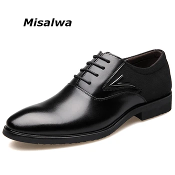 Misalwa Plus Size Mænds Kjole Sko Business Sko Mænd Formelle Sko Elegante Blid Mænd Oxfords Gratis Drop Shipping