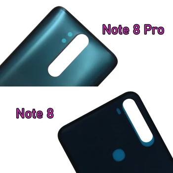 For Xiaomi Redmi Note 8 Pro 4D Glas Tilbage Batteriets Cover Sag Reservedele Til Xiaomi Redmi Note 8 bagcoveret Værktøjer