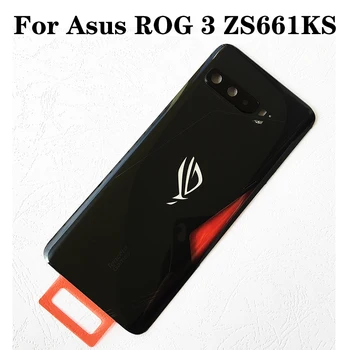 Til Asus ROG Telefonen 3 ZS661KS I003D Glas Bageste Boliger Batteri Back Cover Sag+Midterste Ramme boliger ZS661KS