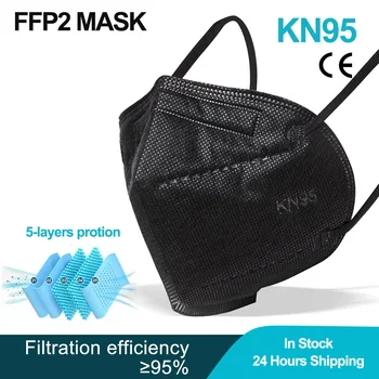 FFP2 Maske Beskyttende 9 KN95 Farve Støv Ansigt Maske, Filter 5-Lag Munden Masker Dækker Genanvendelige Maske Mascarilas FFP2mask