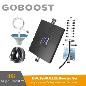 GOBOOST DCS 1800MHZ Trådløse Signal Forstærker LTE 4G Band3 Signal Booster LCD-Display Repeater Mobiltelefon Forstærker Sæt 65 db