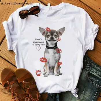 Super Chihuahua t-shirt 2019 kvinder sommer toppe sjove print kvinder t-shirt kvindelige casual t-shirt chihuahua hund kvinder, mode toppe
