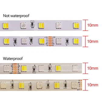DC 12V WIFI Kontrol 5050 LED Strip Sæt 60 Lysdioder/m Vandtæt RGB RGBW RGBWW LED lysbånd +EU-Strømforsyning + 24 Vigtige Eksterne 5m
