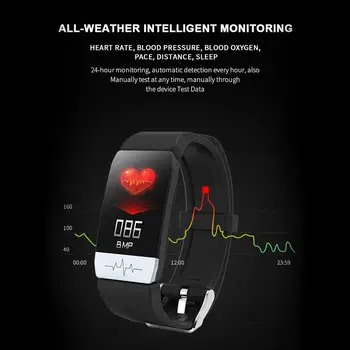 Hot Salg! Q1S Fitness Tracker EKG-PPG Vandtæt pulsmåler Smart Band Vejrudsigt Smart Armbånd Til IOS Android