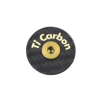 Carbon Headset Carbon Fiets Stamceller Top Cap Opfyldt Titanium Schroef Voor 27.6 Mm 1/8 Stuurbuis Vork Buis caps Headset Cap Cover