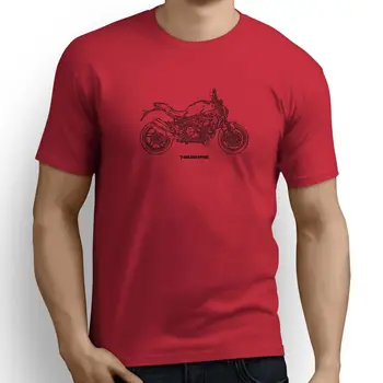 2019 Mænd T-Shirt Mode O-Hals Homme Klassisk, Italiensk Motorcykel Fans Monster 1200 2017 Inspireret Motorcykel Nyhed T-Shirt