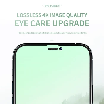 Wsken 0,3 mm Beskyttende Hærdet Glas til iPhone 12 Pro Max antal Screen Protector mini Fuld Dækning 11 Xs X Xr Anti Grønne Ray Film