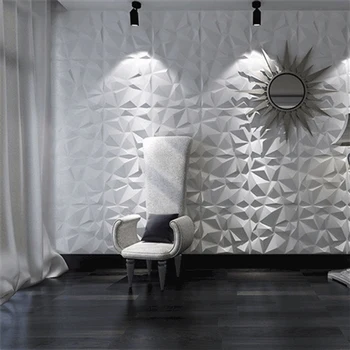 30x30cm 3D vægplader kunst tre-dimensionelle bump wall stickers wall dækker hus indretning guld maling model, værktøj, byggematerialer