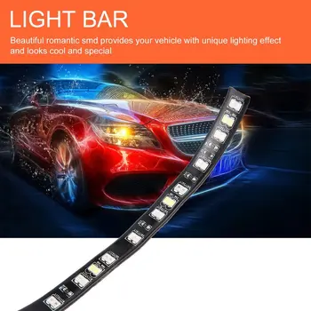 60 Tommer Dobbelt LED-Bagklap Side Seng Lys Bar Strip Sekventiel Gult blinklys Rød/Hvid Omvendt Stop for Afhentning SUV