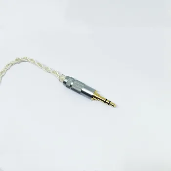 3,5 mm til 2,5 mm Hifi Hovedtelefon Kabel-5N Enkelt Krystal Forgyldt Kobber-Sølv-Tråd til Sennheiser Momentum 1 2 Hovedtelefon Kabler