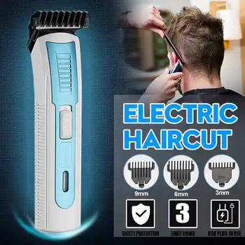 Mænds Elkedel, hårklippere Clippers Trådløse Clippers Voksen Barbermaskiner Effektiv Trimmer Hjørne Razor Hairdresse Med 3 Grænse Kam
