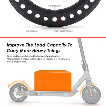 Scooter Dæk til Xiaomi Mijia M365 Skateboard Hule Solide Dæk, støddæmpere El-Scooter Gummi Dæk for Xiaomi M365