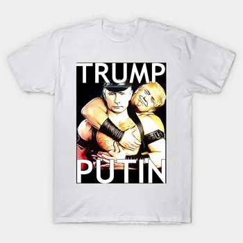 Sjove Trump Putin 2020 Plakat kortærmet T-shirt