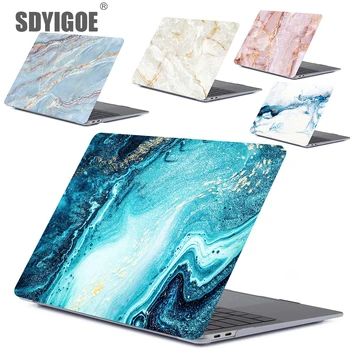 Marmor CaseTexture Laptop Case Til MacBook 13Air 13Pro Retina A2159 A2179 A1708A1466 A1932 til Apple macbook sag 13 15 12 cover