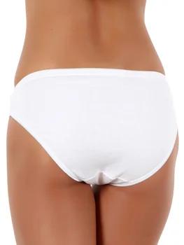 %100 Premium Bomuld Hvid Hipster Undertøj Kvinder - Femme Trusser Undertøj som Glide Tanga g-streng G-Streng Trusser
