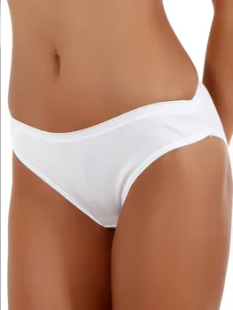 %100 Premium Bomuld Hvid Hipster Undertøj Kvinder - Femme Trusser Undertøj som Glide Tanga g-streng G-Streng Trusser
