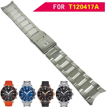 21mm T120407 22mm T120417A Nye Ur Dele Mandlige Solidt Rustfrit Stål Armbånd Rem Watchbands For T0120417