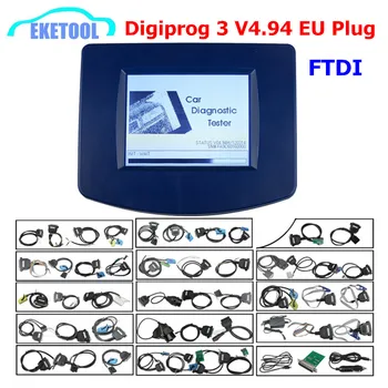 Fuld Chip FTDI Nyeste Digiprog 3 V4.94 Programmør 2018 Multi-Sprog Kilometertæller Korrektion Digiprog3 DIGIPROG III V4.94