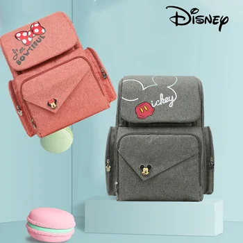 Disney USB-Mickey, Minnie Rejse Baby Ble Taske Til Mor Multifunktion Vandtæt Klapvogn Taske Baby Mor Mode opbevaringspose