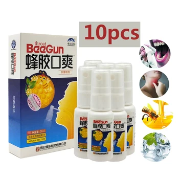 10stk/masse Bee Propolis og Kinesisk urtemedicin Oral Spray Rengøring Munden for At Opdatere Den Ånde For Mavesår, Halsbetændelse osv.
