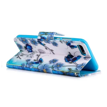 Flip Wallet Case til Huawei Honor 7C Pro Book Style Telefonen Sagen for Huawei Y7 Prime 2018 Dække 3D Vision, Læder Tilfælde Coque