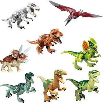 Jurassic Dinosaur Verden Tal Tyrannosaurs Rex Byggesten Kompatibel Med Dinosaur Legetøj For Børn