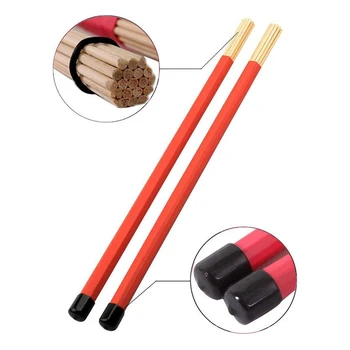 Drum Drum Sticks Brushe Sæt 1 Par 5A Tromme Sticks, 1 Par Pensler, Pinde, 1 Par Nylon Tromme Sticks,1 Par Tromme Børster