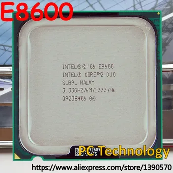 Original Intel Core 2 Duo E8600 Processor 3,33 GHz/6M/1333MHz CPU-Gratis fragt skib ud inden for 1 dag sælger også E8400 E8500