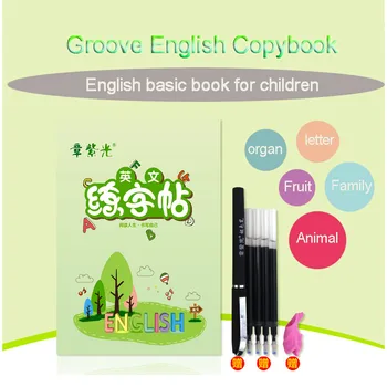 Engelsk Skrivebog Børn at skrive Kinesisk Praksis Bøger Kopiere bøger For Børn til Voksne Børn, Øvelser Kalligrafi Ord Bog