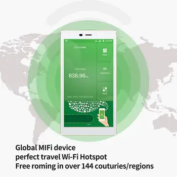 GlocalMe G4 4G LTE Mobilt Hotspot, over hele Verden med Høj Hastighed WiFi Hotspot Ikke noget SIM-Kort Roaming Afgifter Internationale Pocket wifi