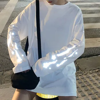 Kvinder Foråret Krop Reflekterende Bomuld Streetwear Klud Brev Holdbare Print I Høj Kvalitet, Let Casual Mode Bluse 2021