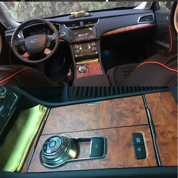 30x124cm farveskift Træ, Korn Vinyl Film Møbler af Træ, Korn Tekstureret Decal Bil Indre selvklæbende Mærkat Bil Styling