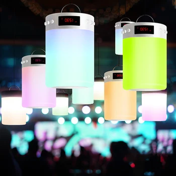 Trådløs Bluetooth Højttaler Musikalske Nat Lys Højttaler Lampe 7 Farve LED Genopladelige Trådløse Touch sengelampe Camping Lys