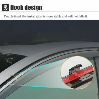 New 4pcs Blade sideruder Deflektorer Døren solskærm Skjold For Citroen C4 Grand Picasso, 7 sæder 2017