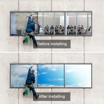 PVC-En Måde Window Tint Film til hjemmekontoret Dagtimerne Privatliv Spejl Effekt Glas, der Dækker Reflekterende varmestyring Hjem Nuance Film