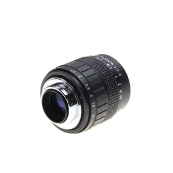 FUJIAN-50mm f/1.4 C Mount CCTV-f1.4 Linse + Modlysblænde+Macro Ring til Fuji Fujifilm X-E2 X-E1 X-Pro1 X-M1 X-A2 X-A1 X-T1