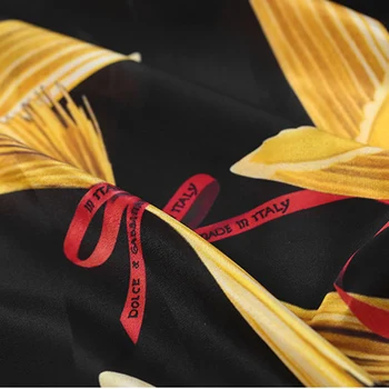 Nye fashion catwalk udskrivning silke stof køkken interessant høj silke stof af silke chiffon silke dobbelt crepe to valgfrie