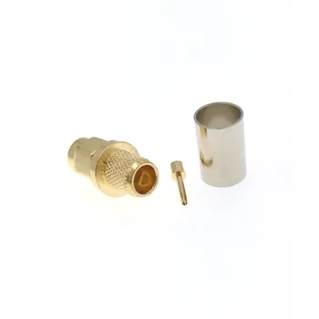 50stk RP-SMA Mandlige (Kvindelige Pin-kode) Plug Crimp For RG5 RG6 LMR300 RF-Stik