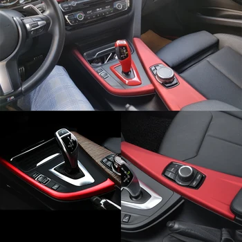 Til BMW 3-4 Serie 3GT F30 F31 F32 F34 F36 316li 320li Bil Tilbehør Kontrol Gear Shift panel dekorative bånd dække trim